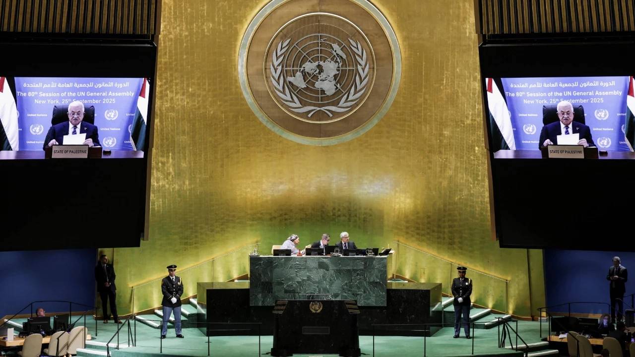 abdnin vize vermedigi mahmud abbas bmye videokonferansla hitap etti 220 binden fazla filistinli olduruldu 21 yuzyilin en korkunc insani trajedisi RPm9hID3